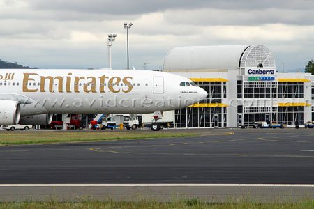 Canberra hosting the A340-500