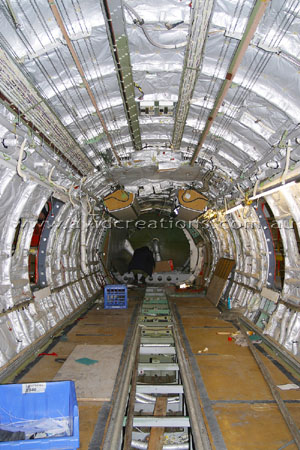 Interior view while undergoing a C-check.