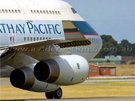 Taxiing for departure.