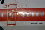 Close up view of the fuselage.