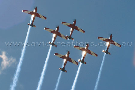 The Roulette's aerobatic team.