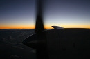 Inflight sunset