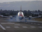 A difficult crosswind landing.