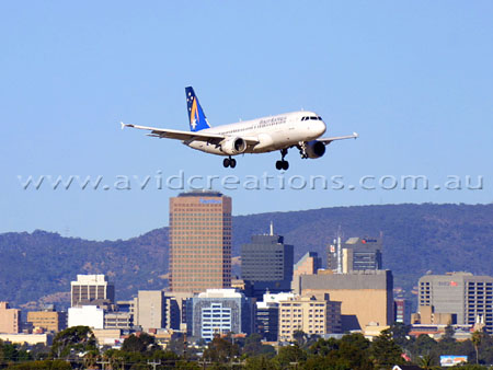 Arriving into Adelaide.