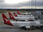 Line up of Aircraft.