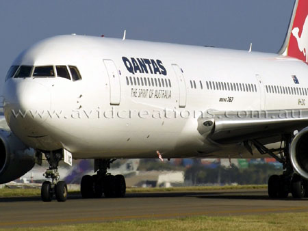 An ex British Airways aircraft on lease to Qantas.